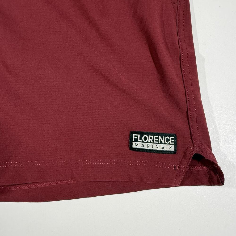 Florence Marine X Board Shorts Men's Size Small Red Beach Surf Swim Stretch EUC - Picture 2 of 8